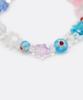 Bonbeau Little Joy Motif Mix Bracelet Colored Glass Flower Star Teddy Bear Motif Mix Bead Bracelet