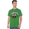Sesame Street Unisex Adult Oscar The Grouch Full Face T-Shirt