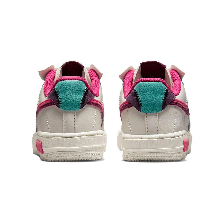 Nike Force 1 Fontanka PS Sail Washed Teal Sangria Kids Sneakers White Pink-Prime DO6146-101