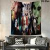Horror Movie Characters Tapestry Tapestry Background Cloth Wallmounted Wall Covering Decoration Christmas Gift Homestay Soft Decoration Tapestry