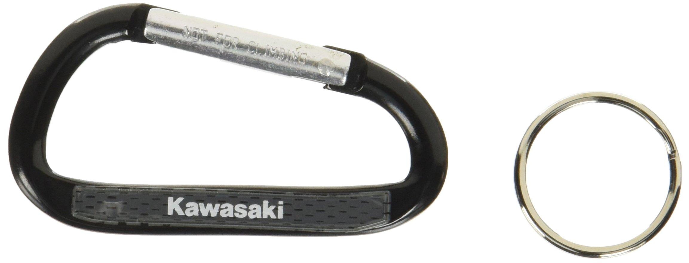 

Genuine Kawasaki Carabiner Keychain, Black, J7002-0129 чорний
