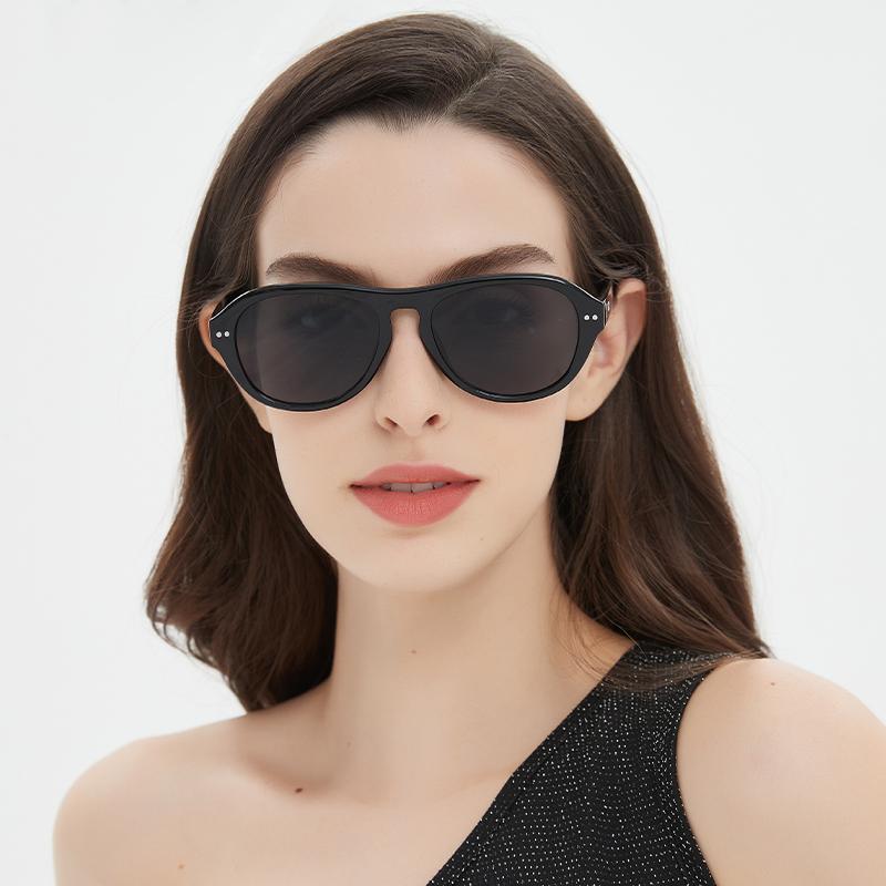 New Retro Sunglasses For Women High-end Large Frame Sunglasses Pilot Toad Mirror Trendy MN5534