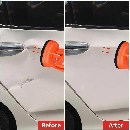 2st Mini bucklor bil buckla reparationsverktyg Universal avdragare Sugkopp Karosspanel för bucklor Inspektion Glas Metall Plast