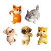 Animal Decorative Statue Mini Cat Dog Resin Ornament Compact Design Flower Pots