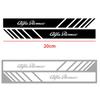 UHNPV1 TFLGX1 2PCS Car Side Rearview Mirror Body Decoration Sticker Decal Styling For Alfa Romeo TZ3 Sportiva Stelvio 147 156 Auto Accessories
