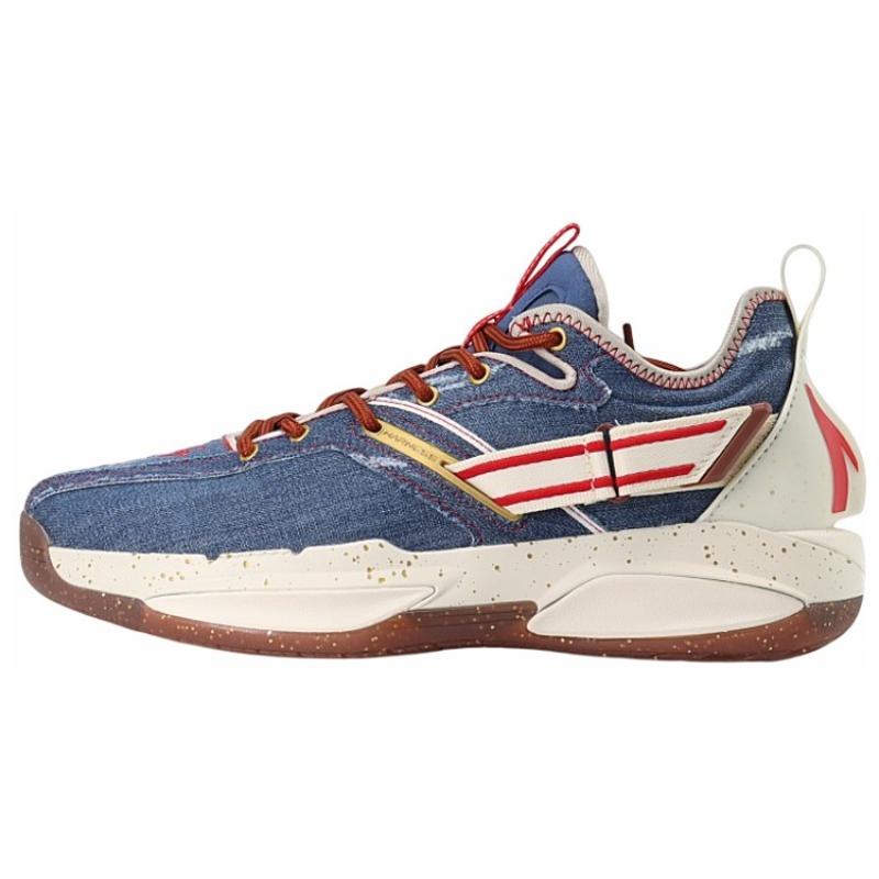 ANTA GH3 Basketball Shoes Men s Low top Denim Blue/White/Red Sneakers 112241103-8 40