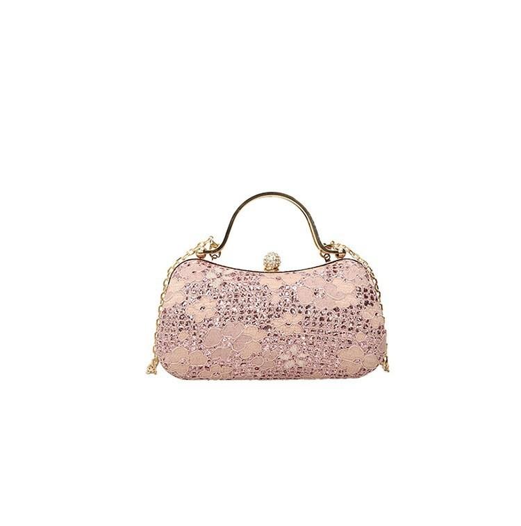 Fashion Chain Evening Bag For Women With Pu Material And Lock Closure For Daily Wear