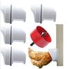 Hühnerfutter-Anschlussset, PVC-Geflügelfutterspender mit Lochsäge, DIY-Hühnerfutterspender für Fass mit Verschluss