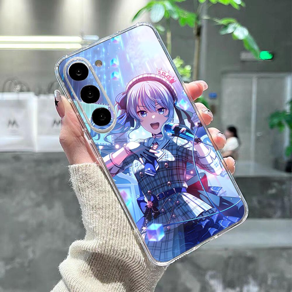 Suisei H-Hoshimachi Phone Case For Samsung S26 S25 S24 Ultra S23 Fe S22 S20 S21 Plus Plus 5G Fe Transparent Cover