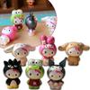 Rozkošných 6ks Hello Kitty Kuromi Sanrio Roztomilých Panenek Příslušenství Pro Sběratele