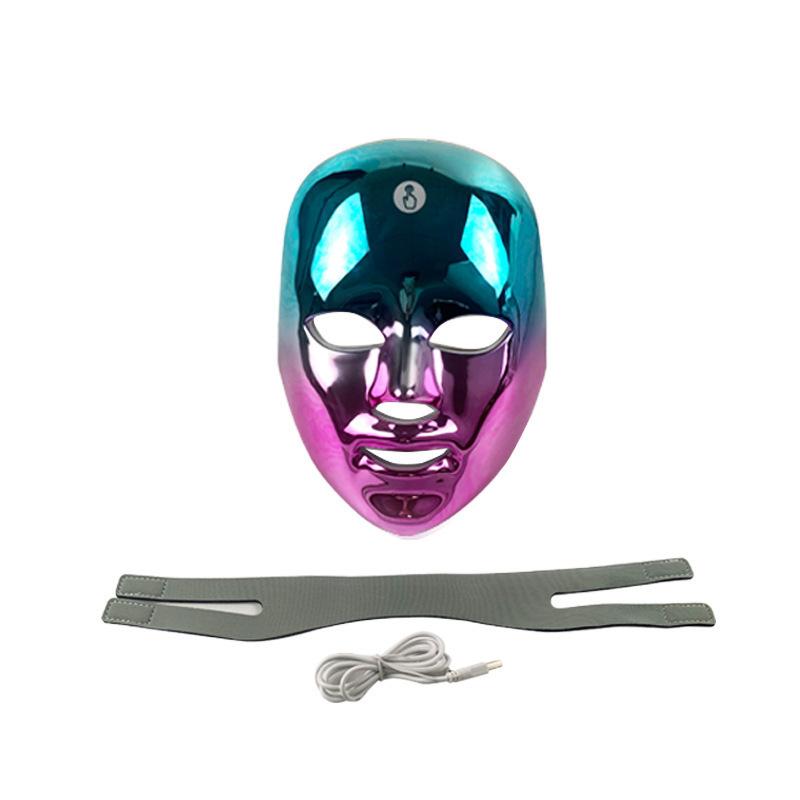 LED Charging Model Touch Mask Instrument Seven-color Spectrometer Color Light Photon Skin Rejuvenation Instrument Beauty Mask Beauty Instrument