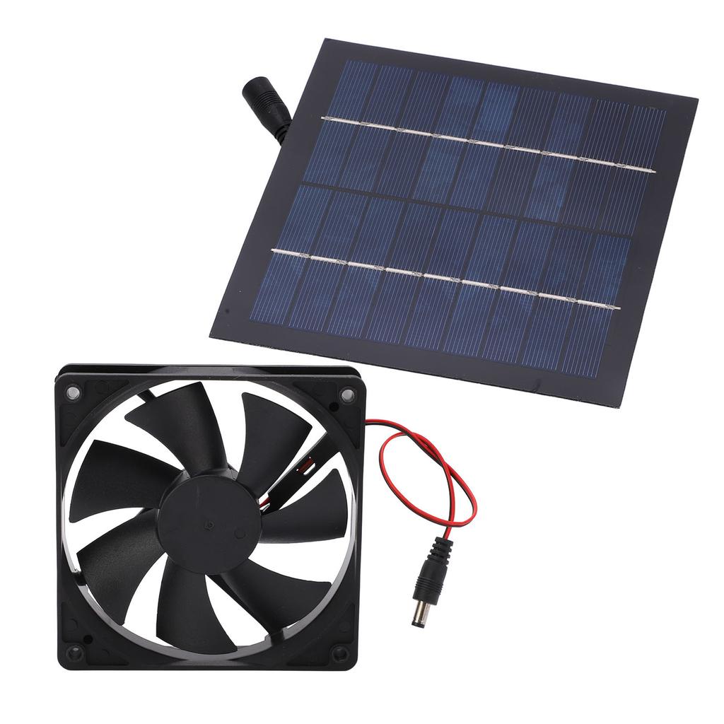 Solar Powered Fan Waterproof IP65 20percent  Conversion Rate Mini Exhaust Fan Environmentally Friendly 20W