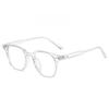 Gm Korean Vintage Square Flat Glasses With Blue Light Blocking For Fashionable Commuting
