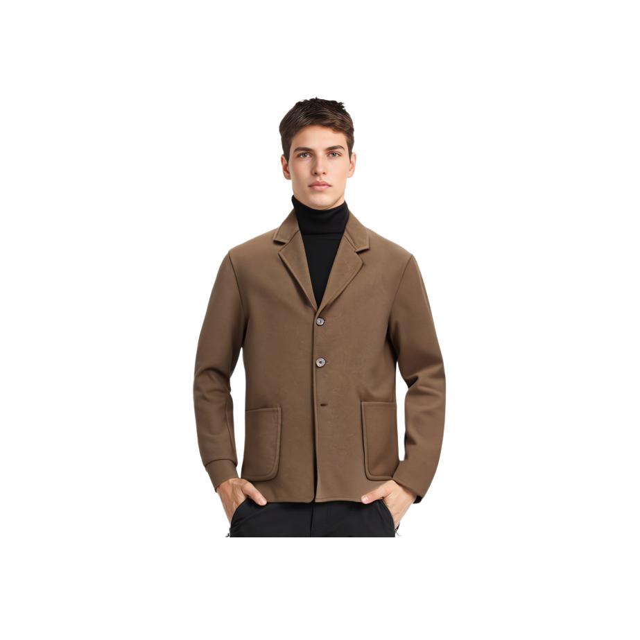 UNIQLO Solid Color Casual Suit Men suits Brown 442175-38