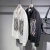 New Spring and Autumn Fashion Retro Geometric Pattern Contrast Panel Loose Casual Versatile Oversize Men's Shirt Trend
