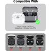 for Galaxy Buds 3 Pro Case & Galaxy Buds 3 Case, Waterproof Premium Silicone Cover with Carabiner, Wireless Charging, Patent Registered, Black