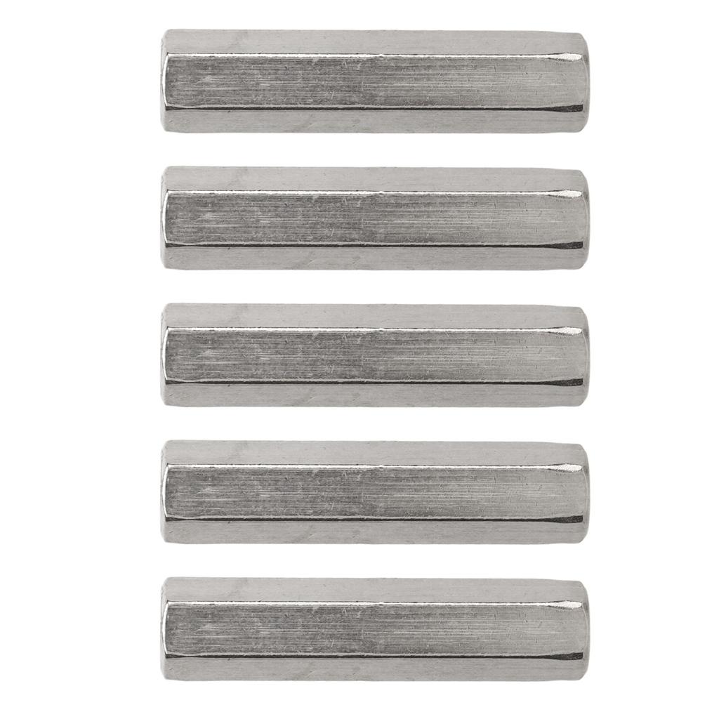 5Pcs Silver M8 Hex Coupling Nut Safe Practical Stainless Steel Coupling Nut Kit for Industrial