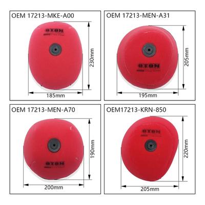 OTOM Motorcycle Air Filter Intake Cleaner Dual Foam Layer Sponge For HONDA CRF250R CRF450R 2004-2024 Air Filter Element