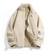 Giacca in pile stile coppia per donna Giacca corallo in pelliccia di agnello ispessita