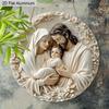 2D Flat Aluminium Nativity Christmas Sign - Holy Night Figurine Ornaments - Aluminium Manger Sign - Ideal for Front Door, Wall, Porch, Window Decor