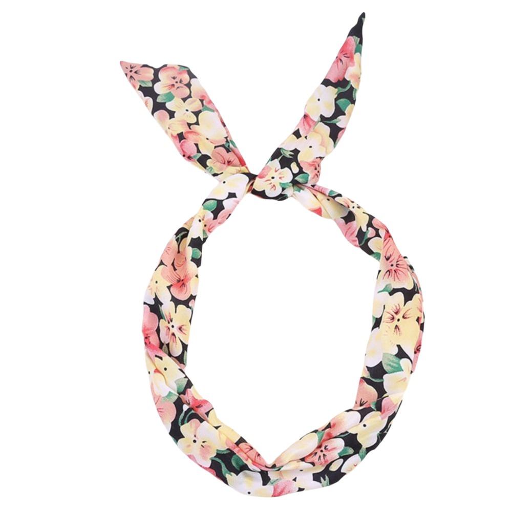 Fashion Rustic Style Floral Hair Band Hair Styling Girls Hairbands Headwear Party чёрный
