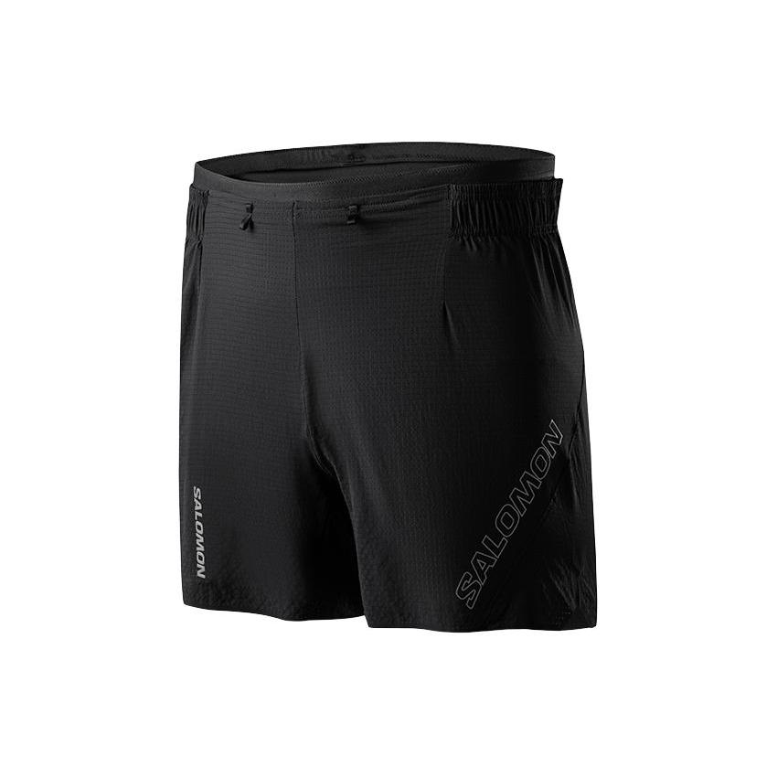SALOMON SENSE AERO 5 ШОРТЫ M Спортивные шорты Мужские Pitch Black LC1870000 S