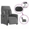 Electric Massage Chair Dark Grey Microfiber Fabric