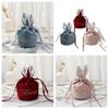 Velvet Gift Box With Bunny Ears Card Pineapple Beads