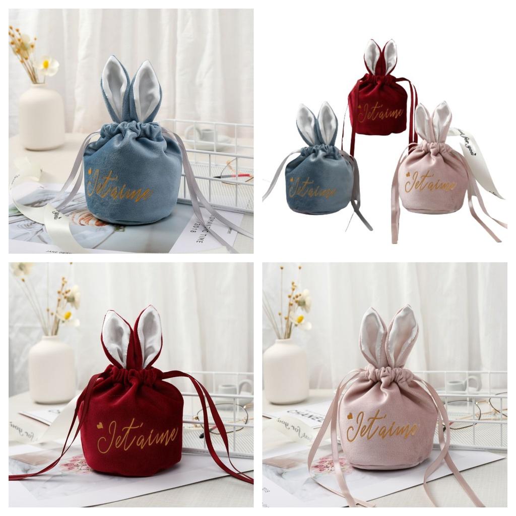 Velvet Gift Box With Bunny Ears Card Pineapple Beads