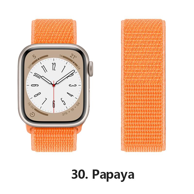 Nylon Strap For Apple Watch 10 Bands 46mm 44mm 40mm 45mm 41mm 49mm 42mm 38mm Bracelet Correa iwatch Series 8 se 7 6 3 9 11 40 mm
