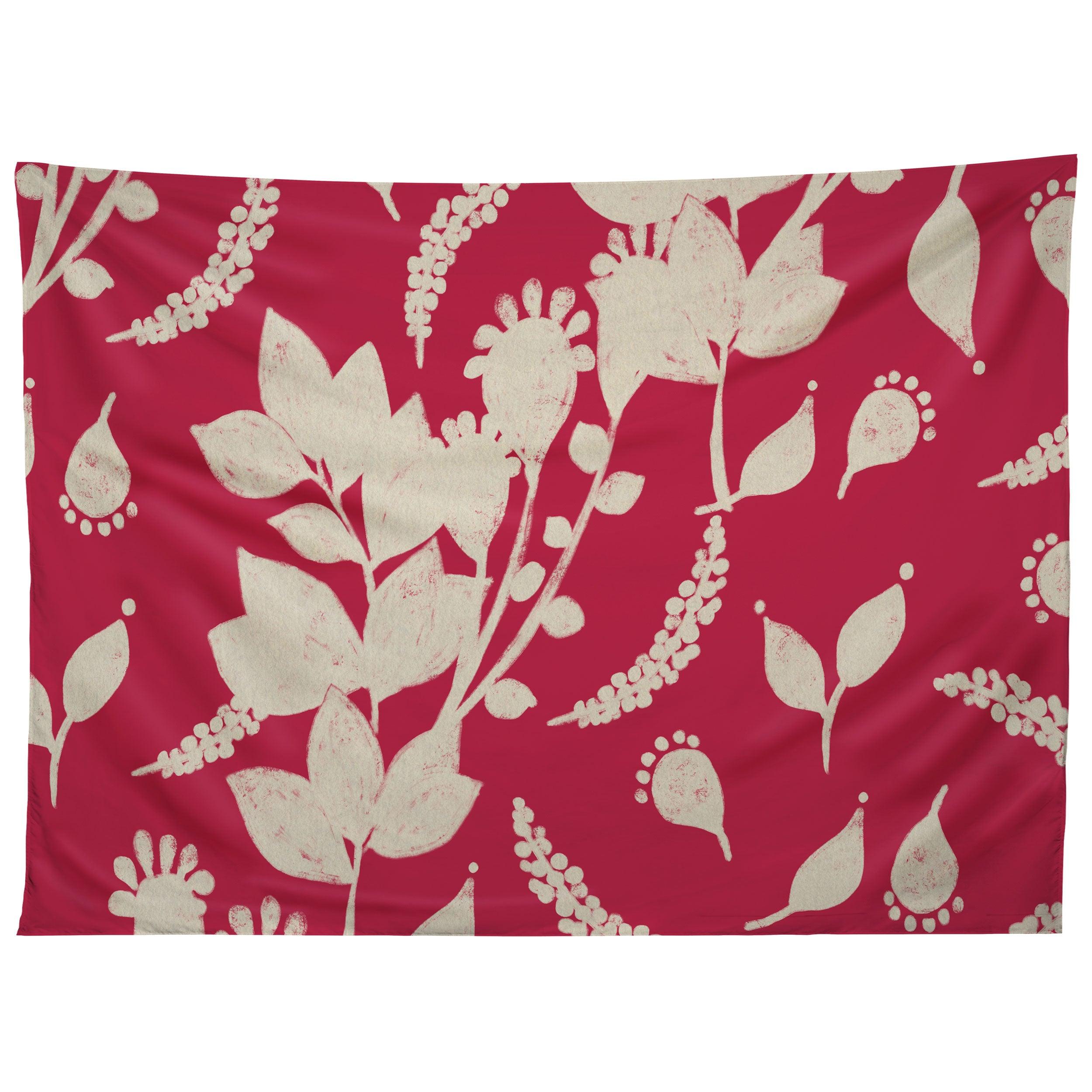 FLORAL MAGENTA VIBES 02 tapestry 75x100