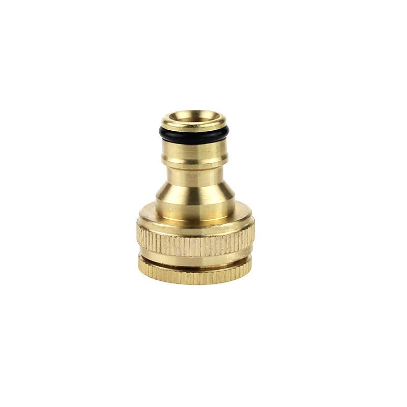 

All Copper Dual Use Nipple Connector 1/2 & 3/4 Standard Fitting for Car Wash Water Gun - 20mm Internal Thread