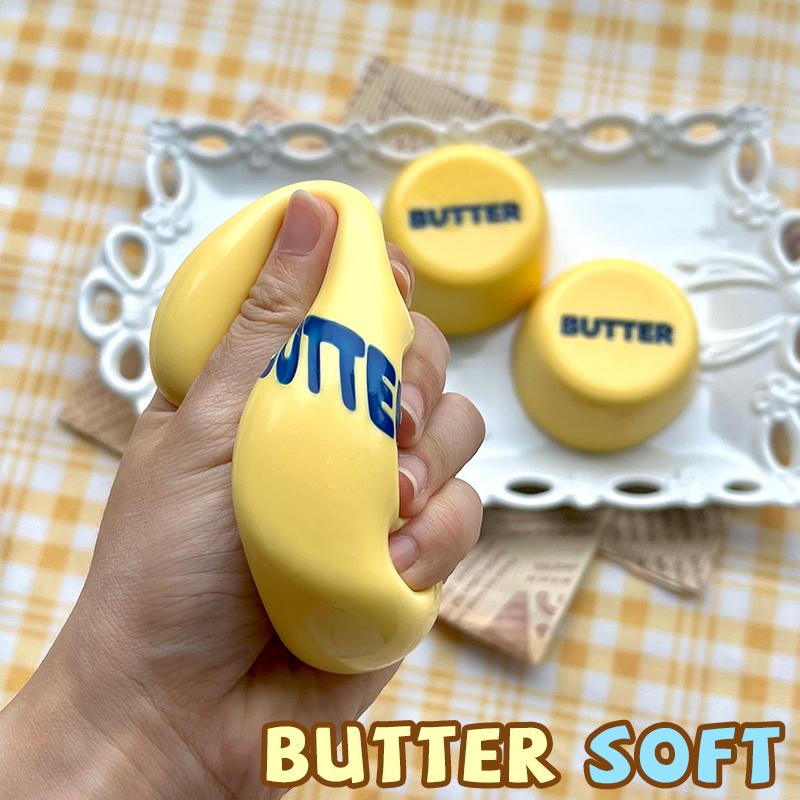 Butter Pudding Food-Grade Silicone Taba Squishy, Office Stress Relief Creamy Soft Handmade Squeeze Toy, Christmas Halloween Gift