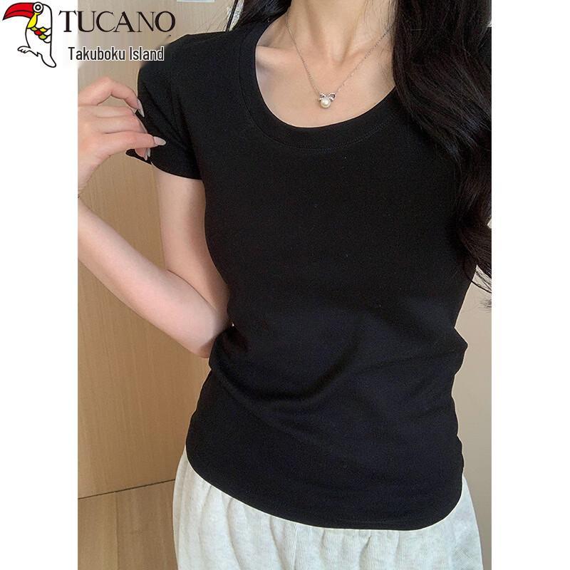 Woodpecker Women's Slim-Fit Short Sleeve Round Neck T-Shirt