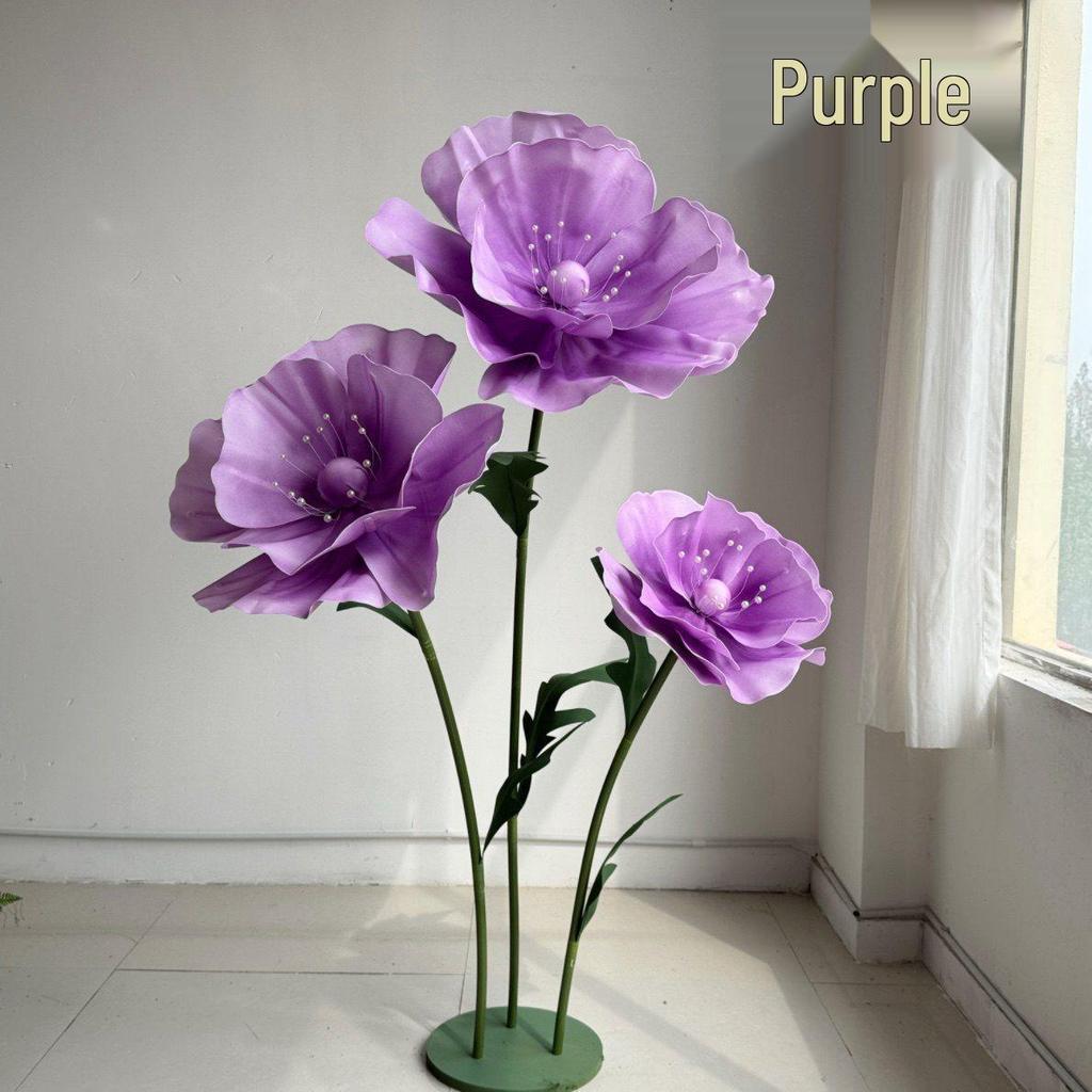 Large Foam Paper Flower Stands for Wedding, Event, or Window Display Decor