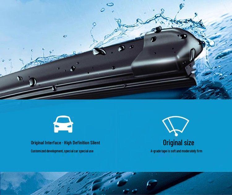 Compatible Roewe Frameless Wiper Blade for 350/360/79550/RX3/RX5/RX8/EI6 - Silent Rubber Strip Roewe i5 (U-hook)