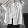 Camiseta de verano para hombre, elegante, de manga tres cuartos, suave, para primavera y otoño
