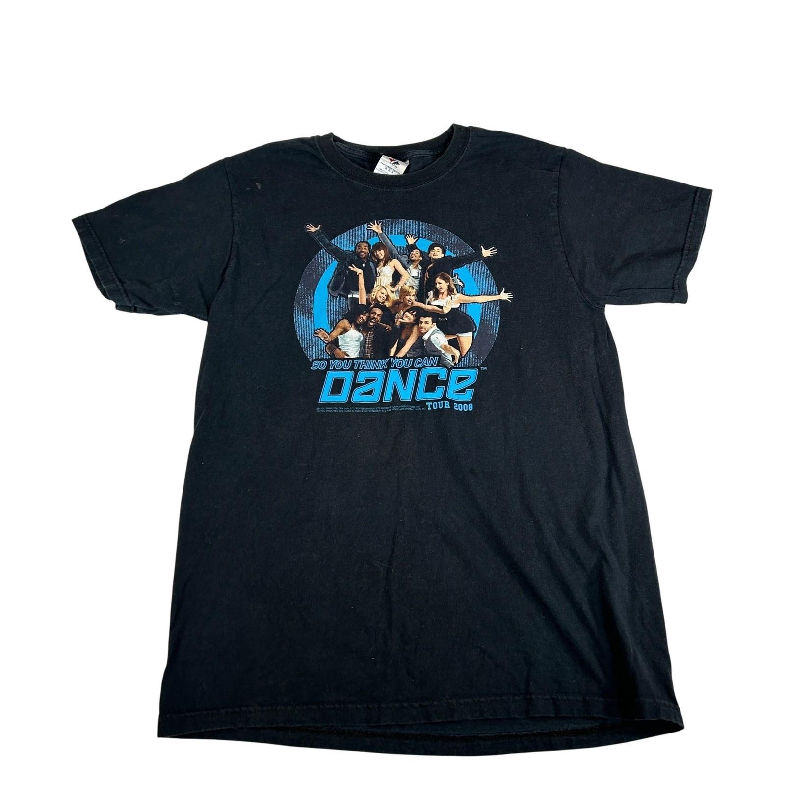 Jerzees So You Think You Can Dance Tour 2008 Graphic Black Mens Medium Unisex T-Shirt S