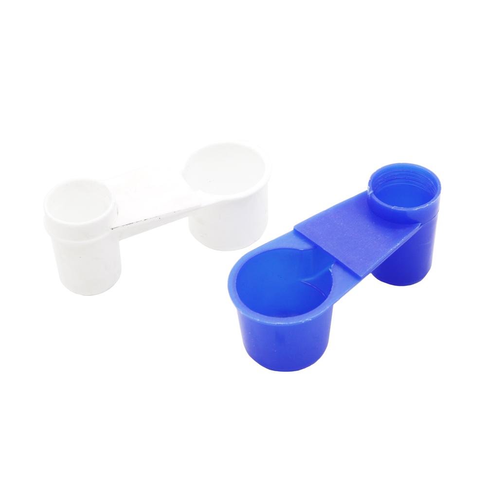 Products Bird Equipment Bird Cage Accessories Blue Drinking Cup Bird Feeding Trough Water Bowl 1pc