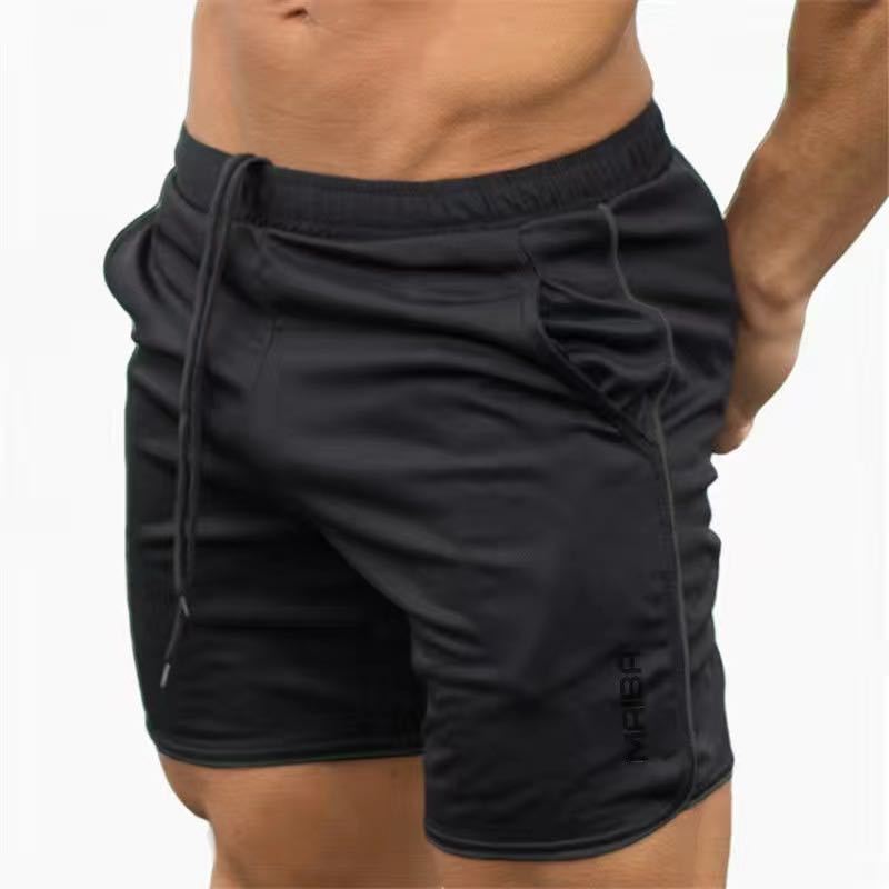 Pantaloncini da bodybuilding fitness da uomo Palestre estive da uomo Allenamento da uomo in mesh traspirante Pantaloni corti da spiaggia per abbigliamento sportivo ad asciugatura rapida