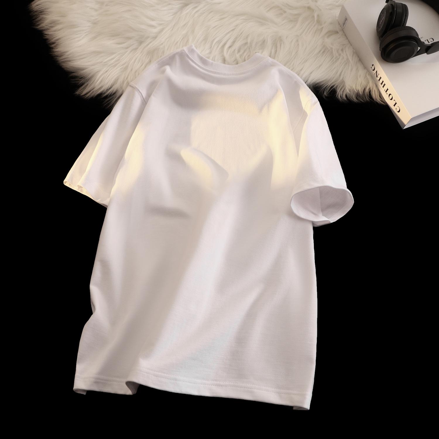 

Унисекс Японская Ретро Однотонная Футболка с Круглым Вырезом, 300 г Тяжелый Чистый Хлопок, Повседневный Дизайн с Коротким Рукавом. XXL