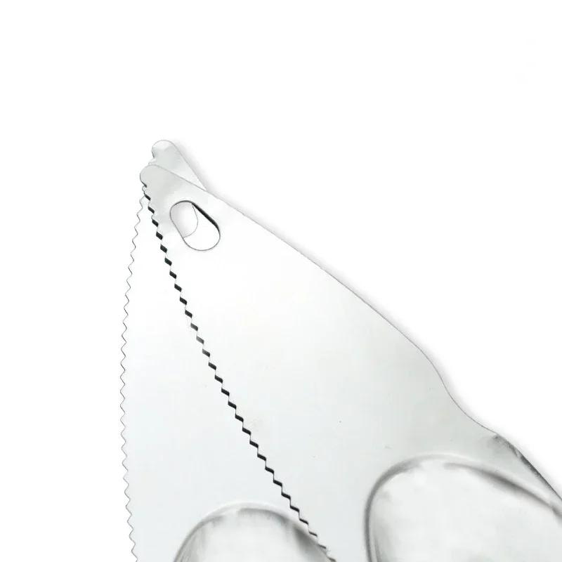 Stainless Steel Kiwi Blade Kiwifruit Cut Spoon Peeling Dig Spoon Serrated Blade for Shop Kitchen Home Outdoor Gadgets