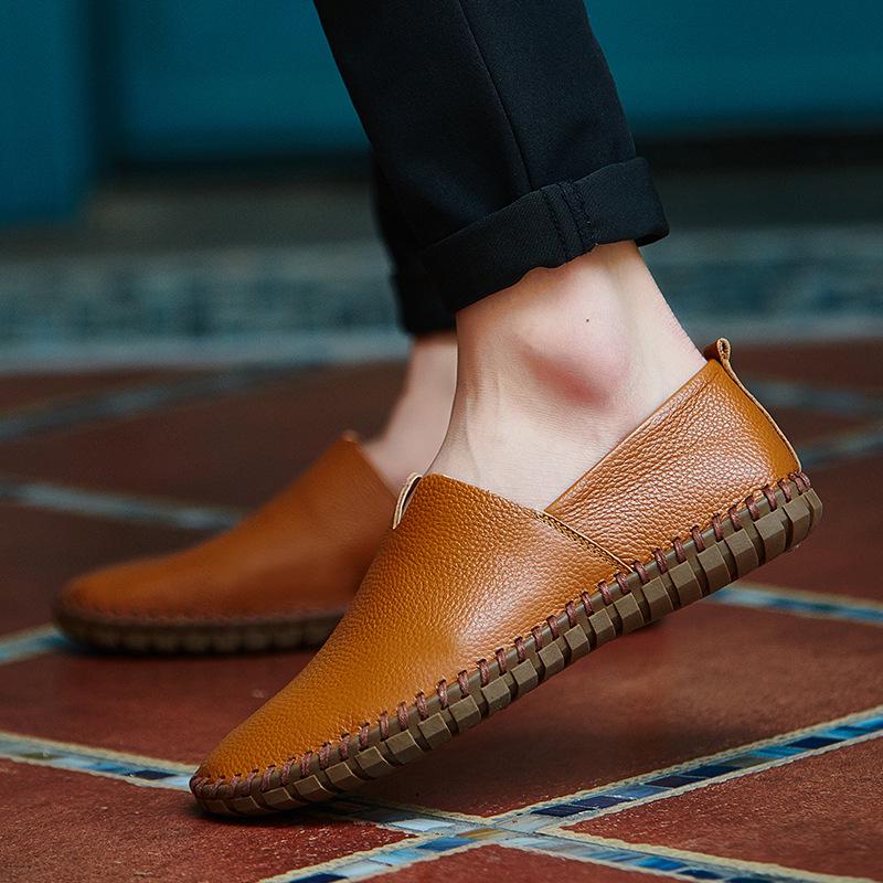 Zapatos Casuales de Cuero para Hombre, Slip-On, Talla Grande (Tallas 48-50)
