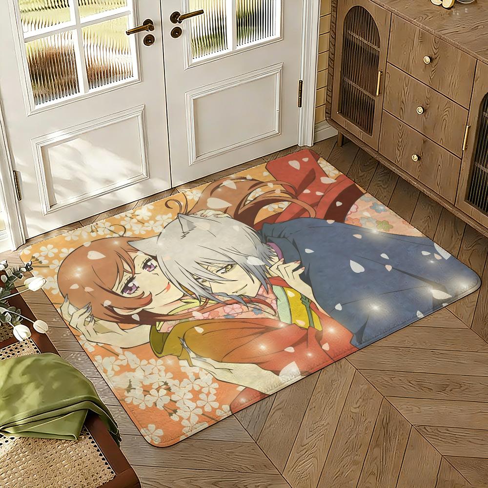 Kamisama Kiss Floor Mat Soft Thickened Absorbent Non-Slip Bedroom Living Room Door Mat Home Decor Flannel Rugs