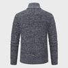 2023 Men's Korean Style Knit Sweater Jacket with Stand-Up Collar