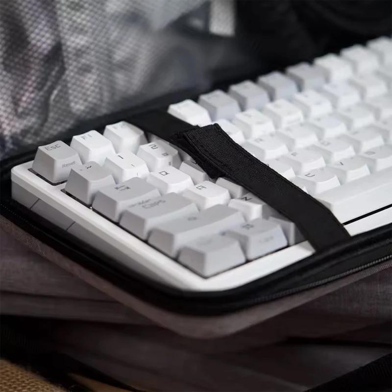 1pc Professional EVA Keyboard Case, Waterproof Protective Bag for Mechanical Keyboard 61 To Full Size, Travel & Home Use