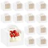5/10Pcs Cake Packaging Box with Window Portable Paper Gift Box Wedding Birthday Party Muffin Cake Dessert Container Baby Shower