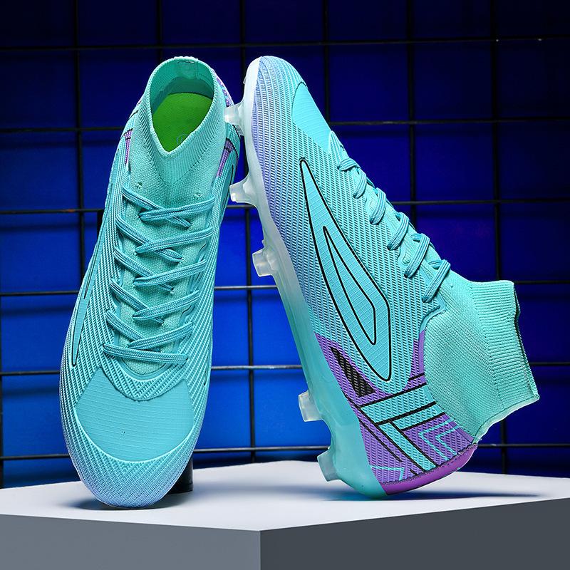 

2025 seamless leather new competition spike training women s sneakers football shoes men s flying knitting sneakers lawn European Cup 36
