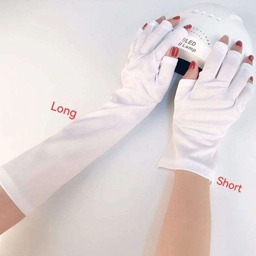 Protect Finger Skin Nail Painting Gloves Anti -UV UV-protective Gloves Nail Art Mittens  Nail Tools