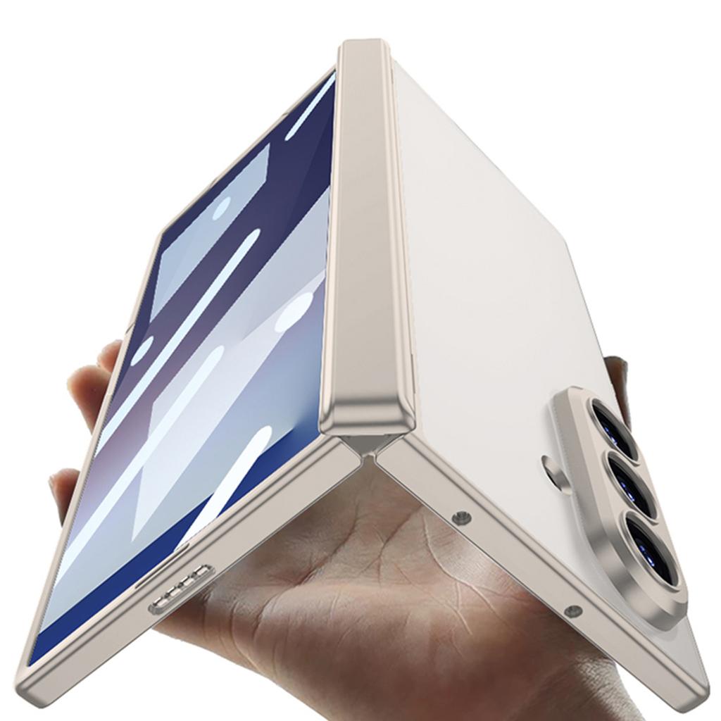Etui i folia ochronna na telefon komórkowy Samsung Z Fold7, zintegrowane składane obrotowe etui ochronne z przezroczystego PC